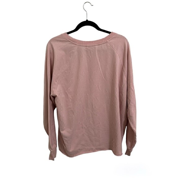 Wildfox Sweater Size Large Womens Long Sleeve Pink Coffee & Sunshine Spell Out - Picture 2 of 4